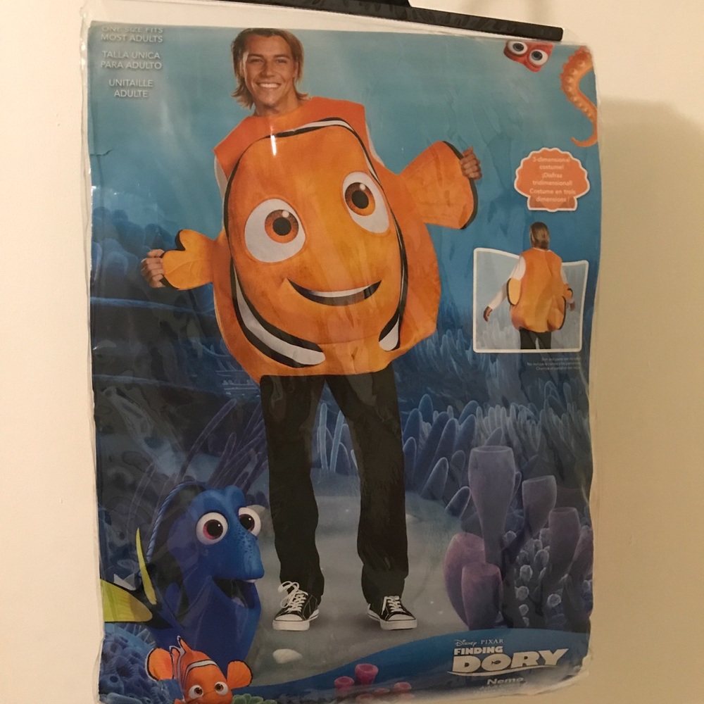 Halloween Costume NEMO one size fits most adults.